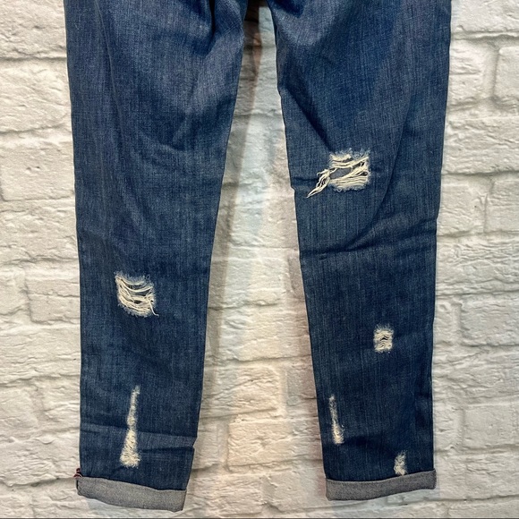 Paige Denim 26" Jimmy Jimmy Skinny Riley Destruction Blue Jeans - Picture 11 of 13